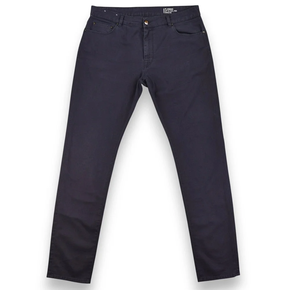 PT Torino Jazz Pants Men 37x36 Navy Blue Stretch Slim Fit 5 Pocket Luxury Italy